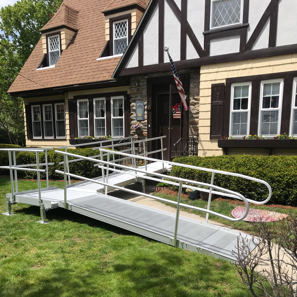 Wheelchair ramp installation