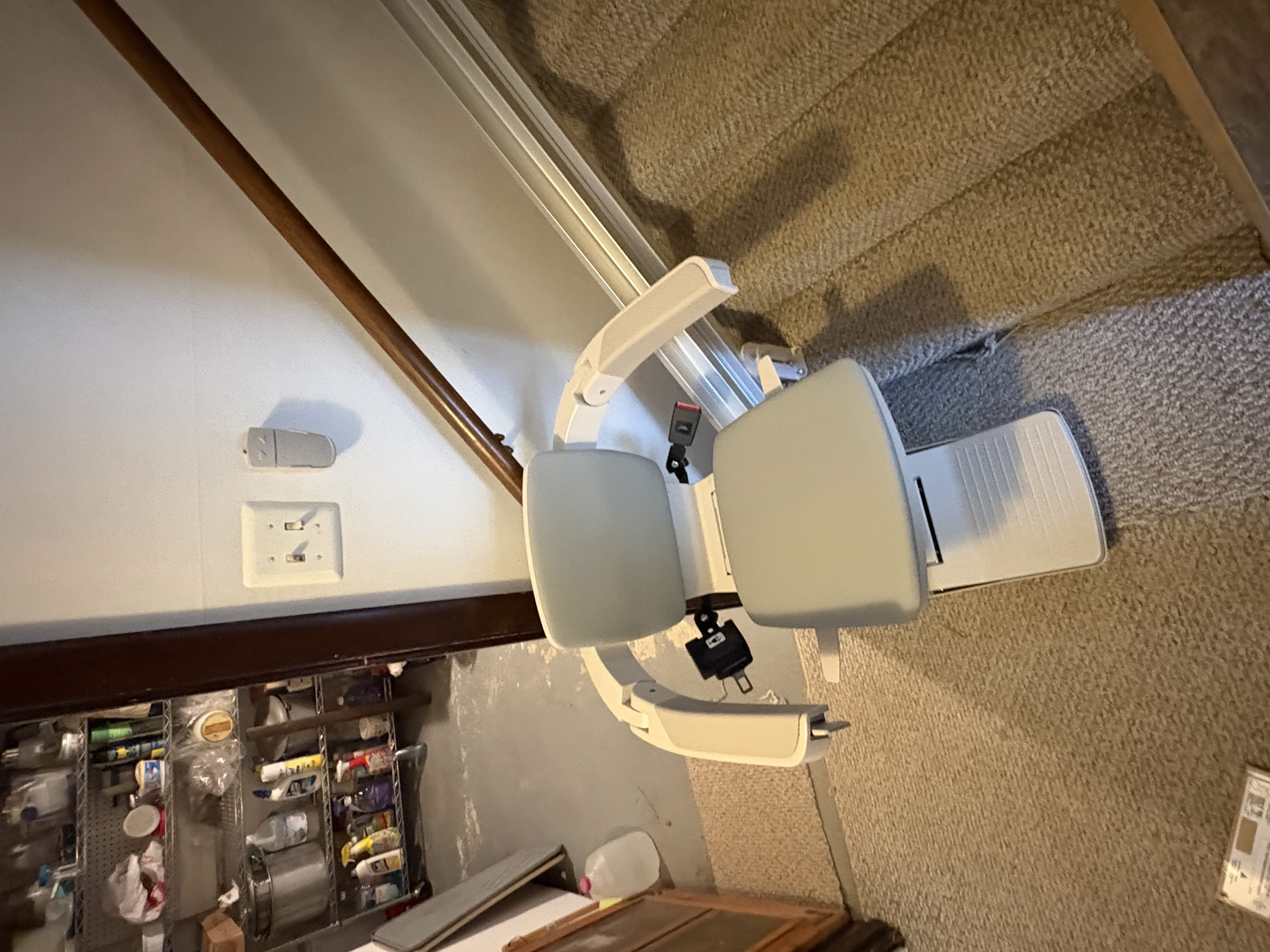 Refurbished stairlift installation