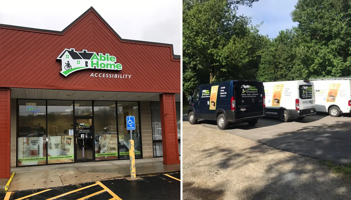 Able Home Accessibility showroom in West Boylston, MA